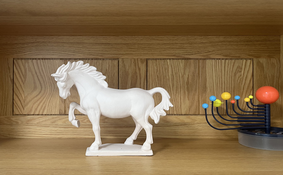 Paintable White Porcelain Horse Statue 7