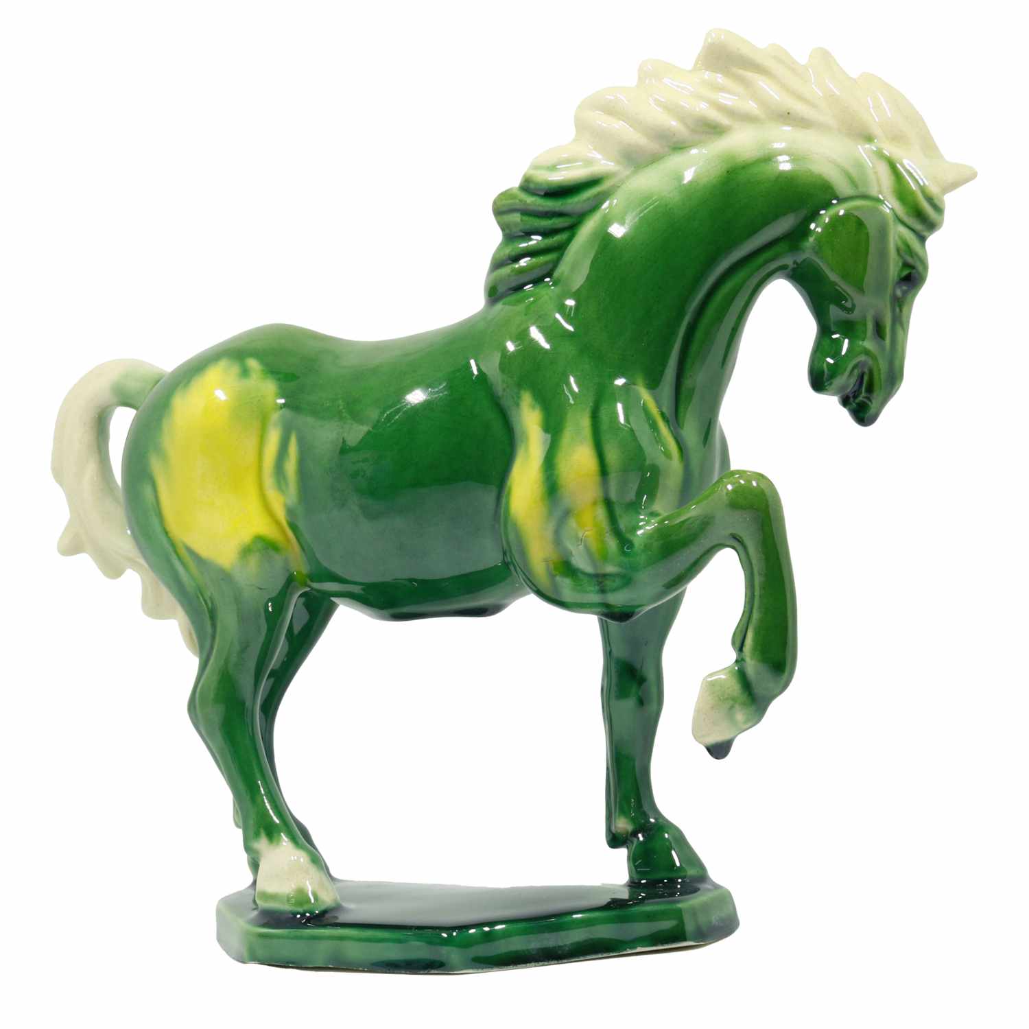 Green Ceramic Horse Sculpture -8 inch 4